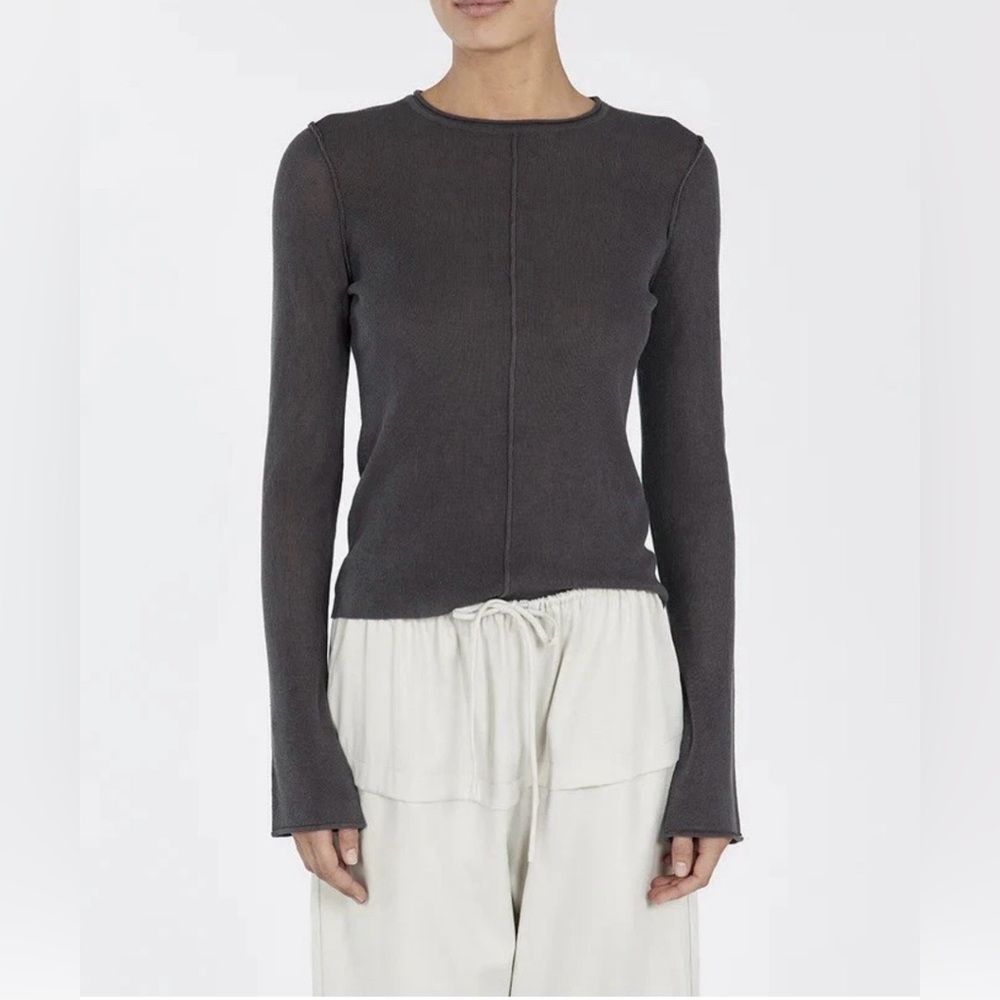 DISSH Women’s Charcoal Long Sleeve Top Size XXL NWT
